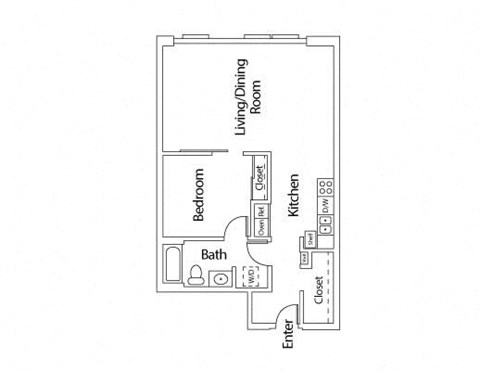 1x1 B  at mResidences Portland Pearl District, Portland